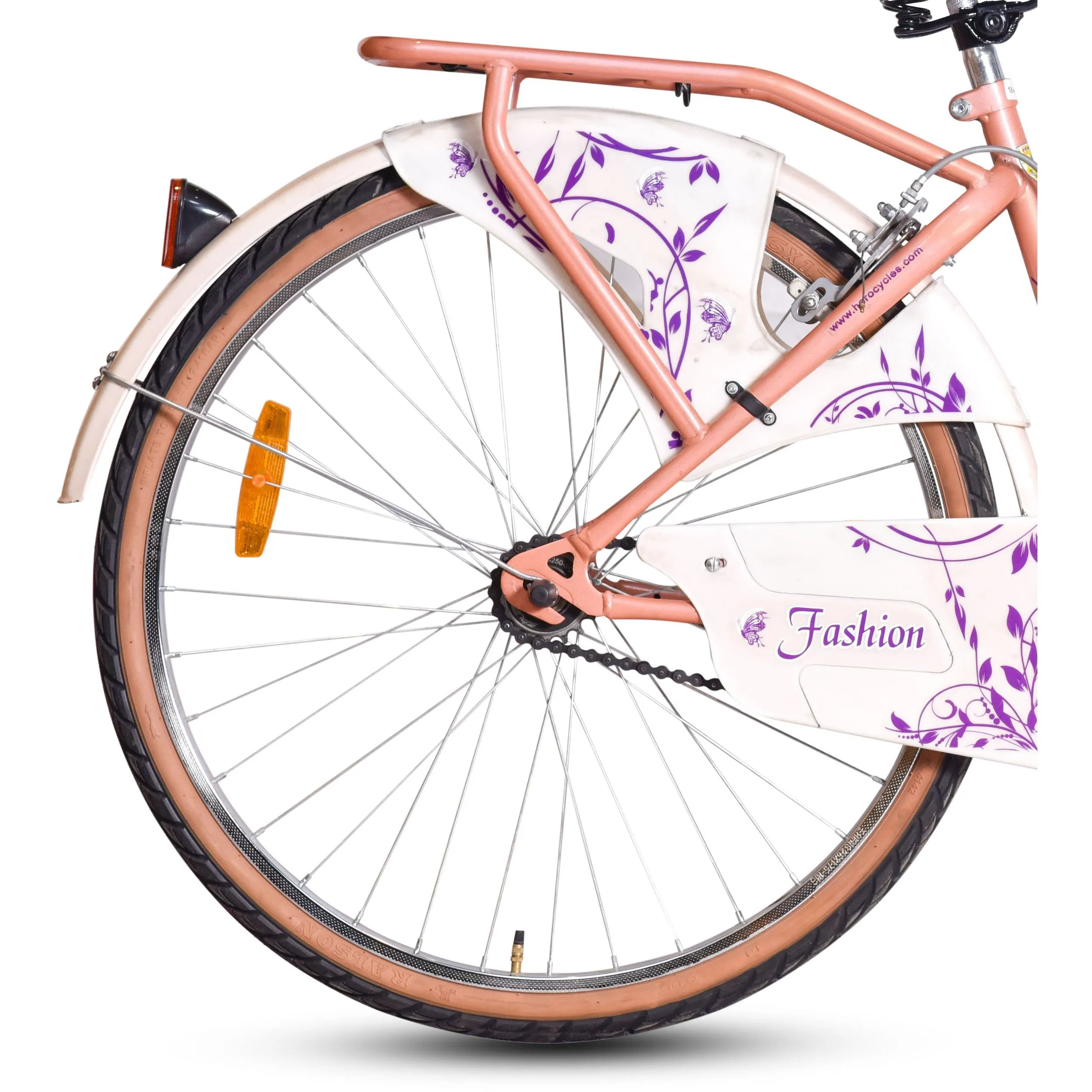 Hero Fashion 26T Single Speed Cycle (Peach)