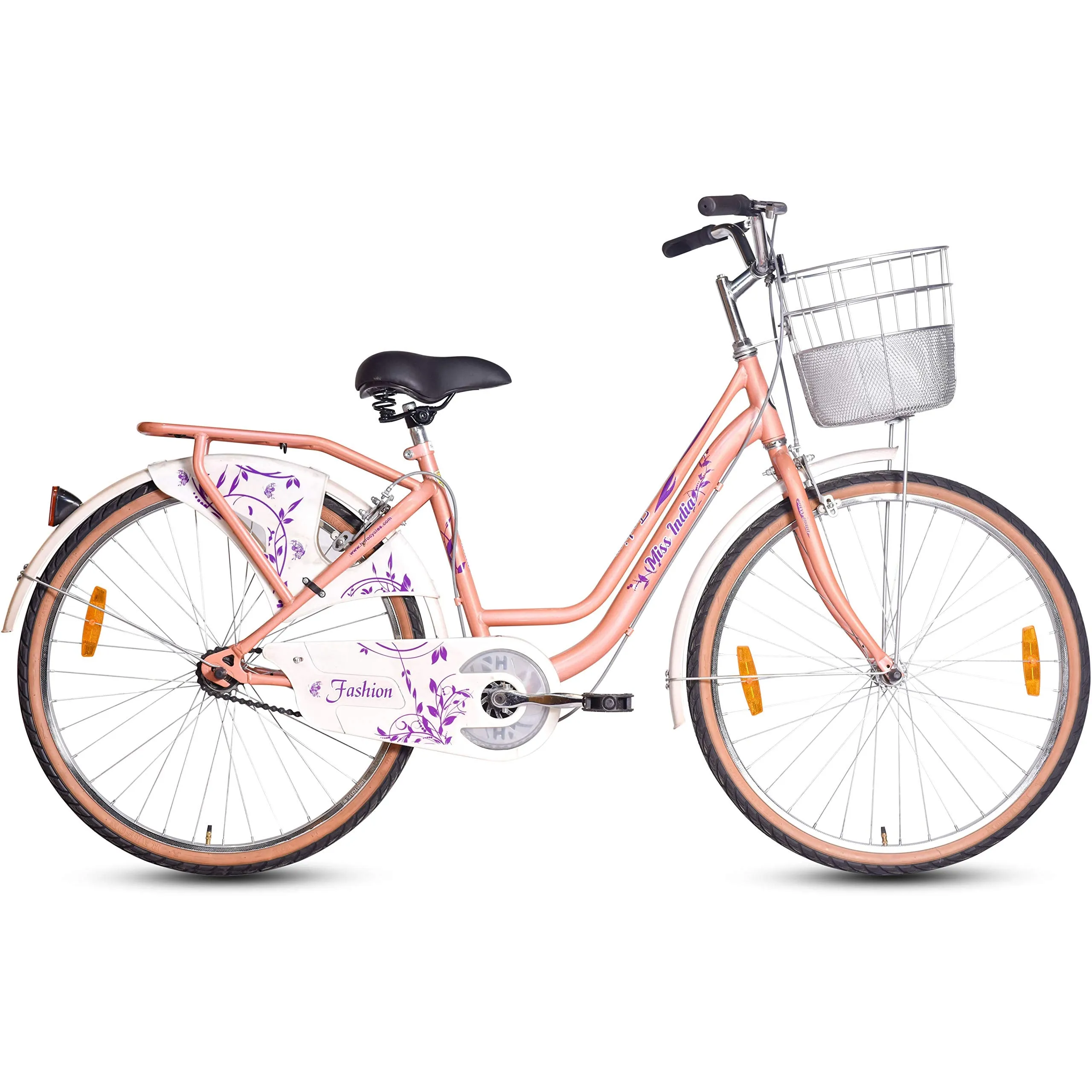 Hero Fashion 26T Single Speed Cycle (Peach)