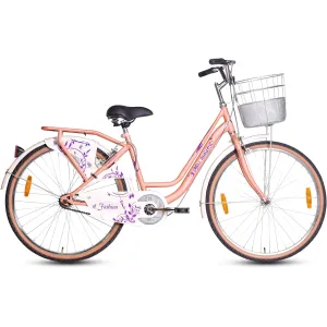Hero Fashion 26T Single Speed Cycle (Peach)