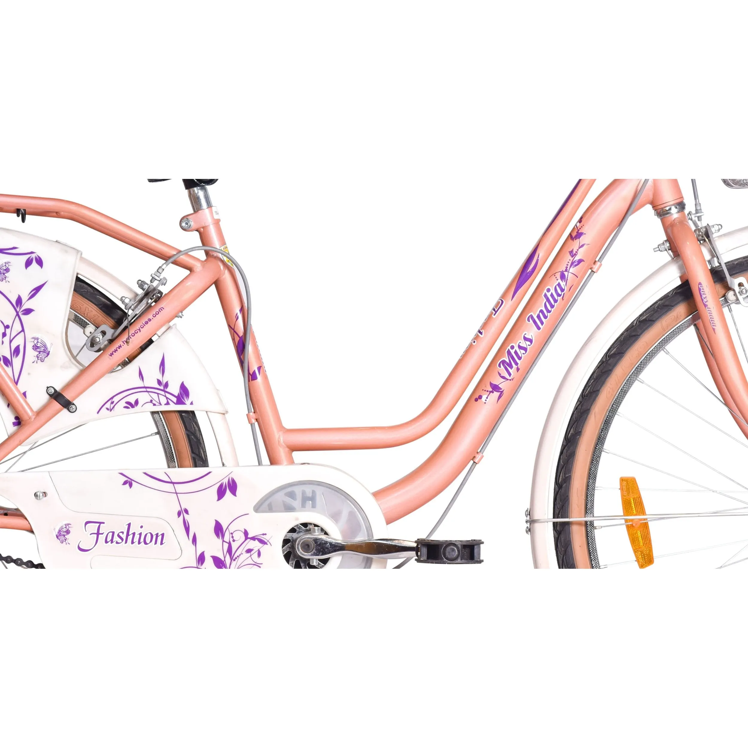 Hero Fashion 26T Single Speed Cycle (Peach)