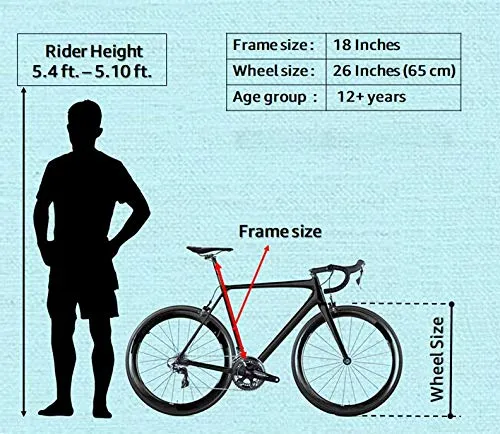 Hero Kyoto 26T Single Speed 18 inches Frame Mountain Bike (Black, Ideal For : 12  Years )
