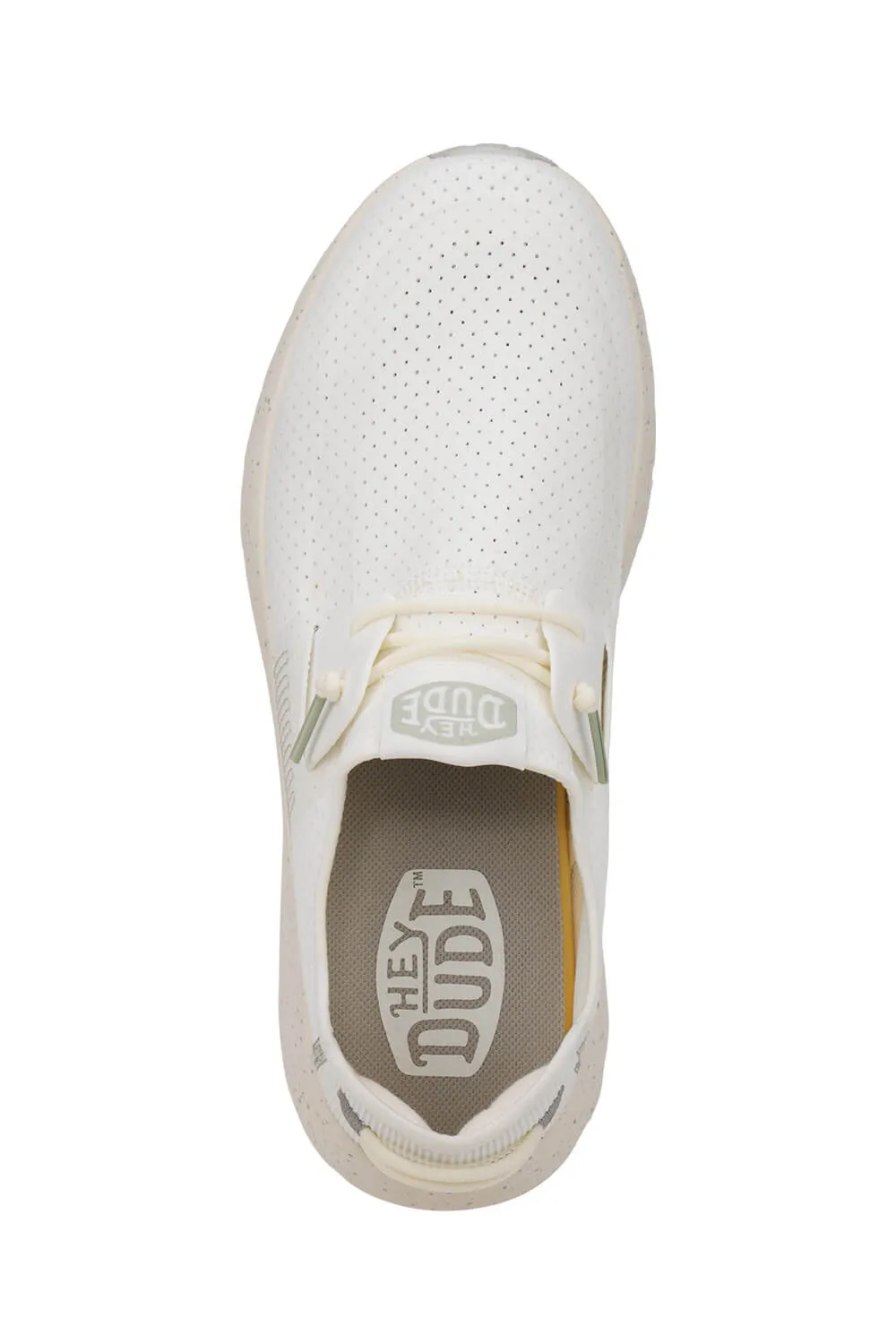 HEYDUDE Men's Sirocco Perf Mesh Shoes in White | 40967-143