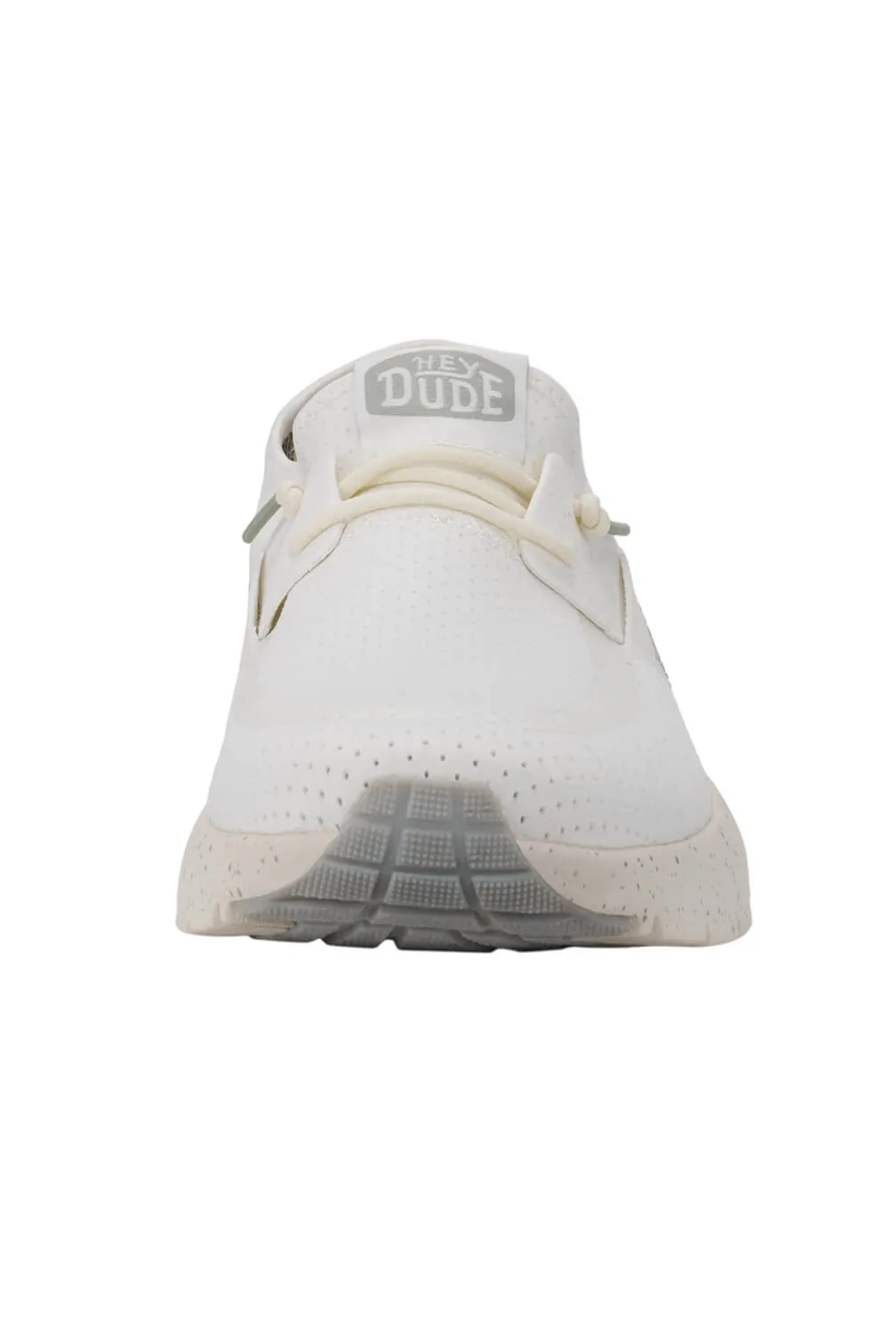 HEYDUDE Men's Sirocco Perf Mesh Shoes in White | 40967-143