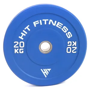 Hit Fitness 20kg Commercial Coloured Rubber Bumper Plate