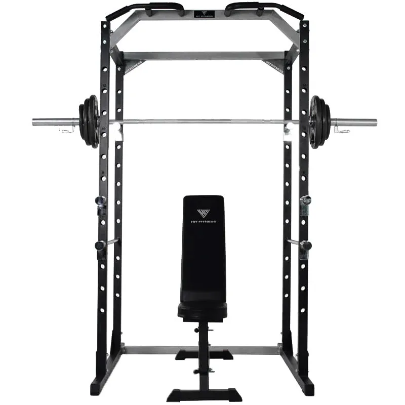 Hit Fitness Athletic Pack 80kg | Rack - Bench - Cast Iron Discs
