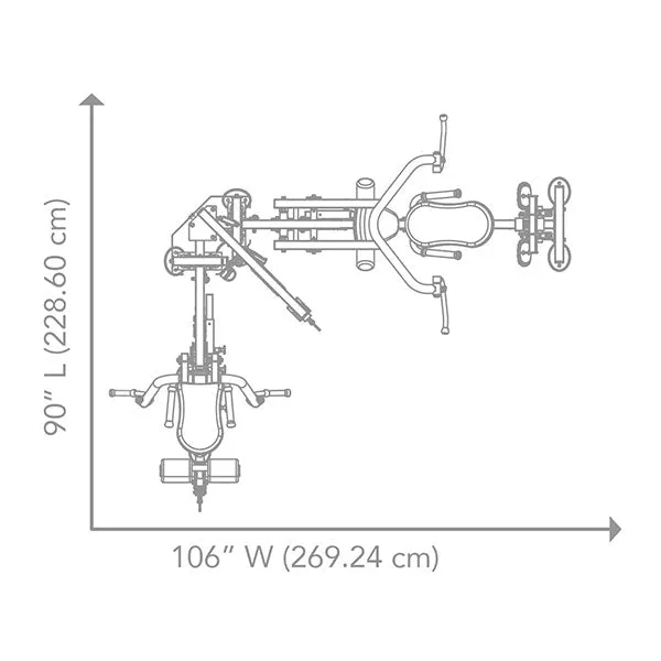 Hoist H-2200 Two Stack Multi Gym