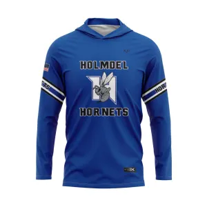 HOLMDEL HORNETS Blue Sublimated Lightweight Hoodie