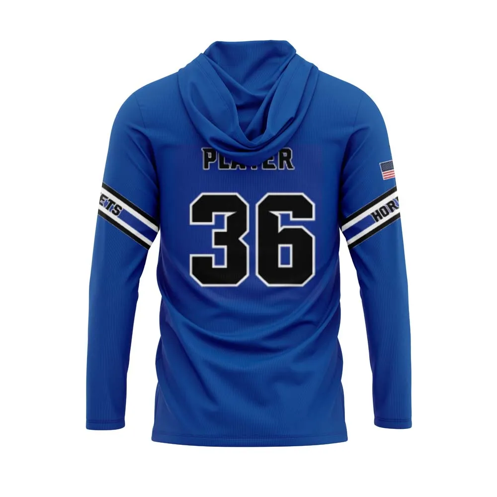 HOLMDEL HORNETS Blue Sublimated Lightweight Hoodie