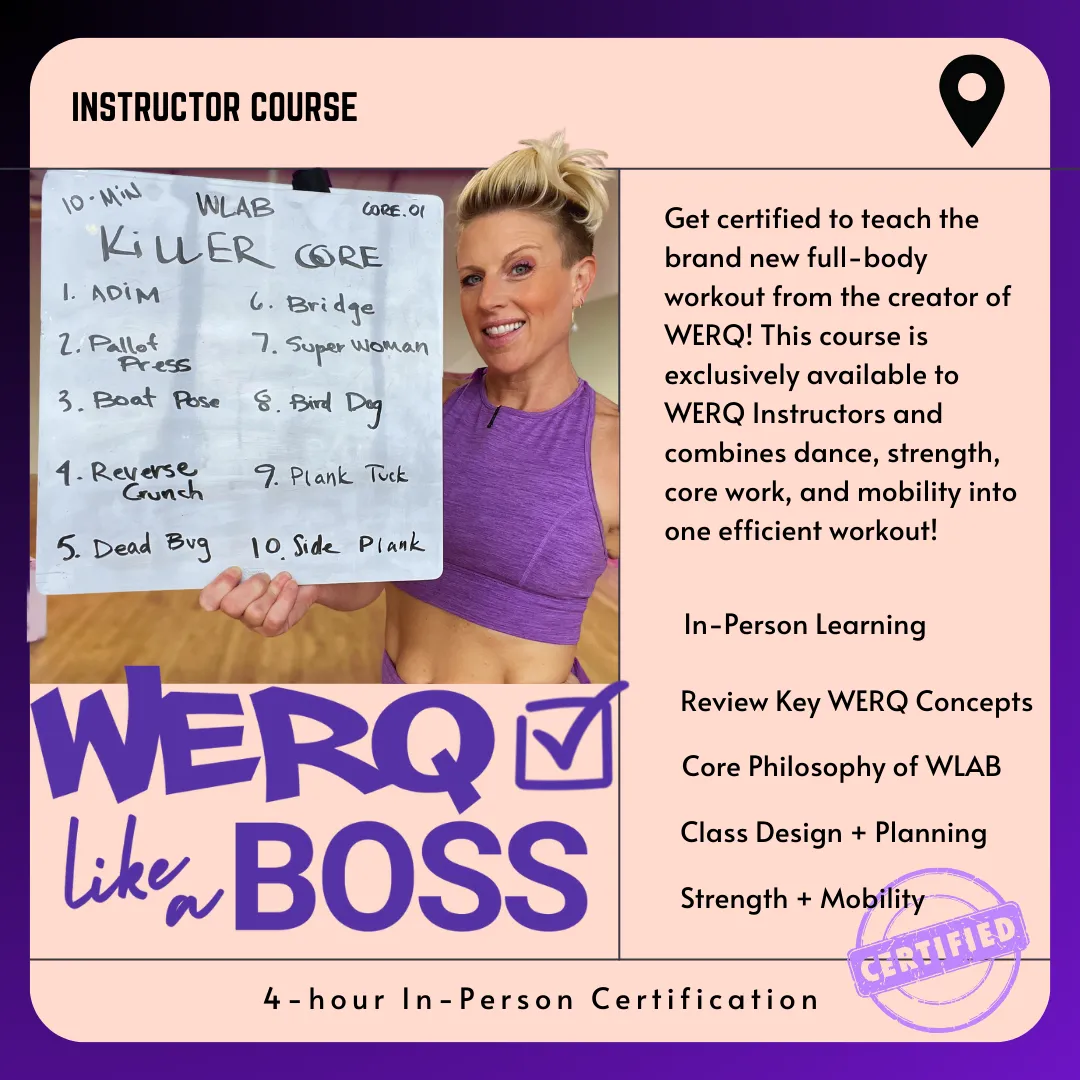 In-Person WERQ Like a Boss Pro Certification | Wixom, MI | 3/22/25