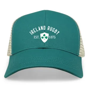 Ireland Rugby 1875 White Text Eco Trucker Cap