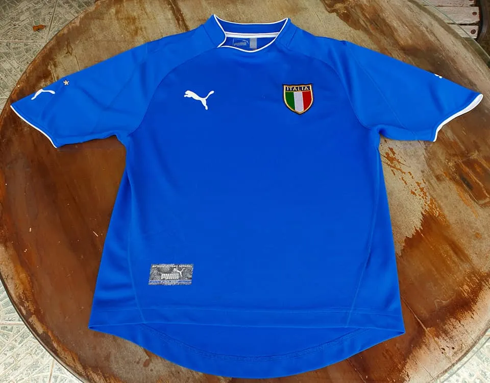 ITALY 2004 EURO QUALIFICATION CUP AUTHENTIC PUMA SHIRT MAGLIA CAMISETA KIDS or LADIES