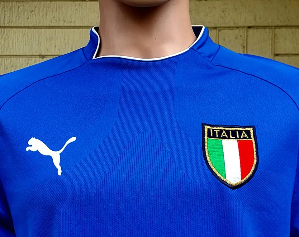 ITALY 2004 EURO QUALIFICATION CUP AUTHENTIC PUMA SHIRT MAGLIA CAMISETA KIDS or LADIES