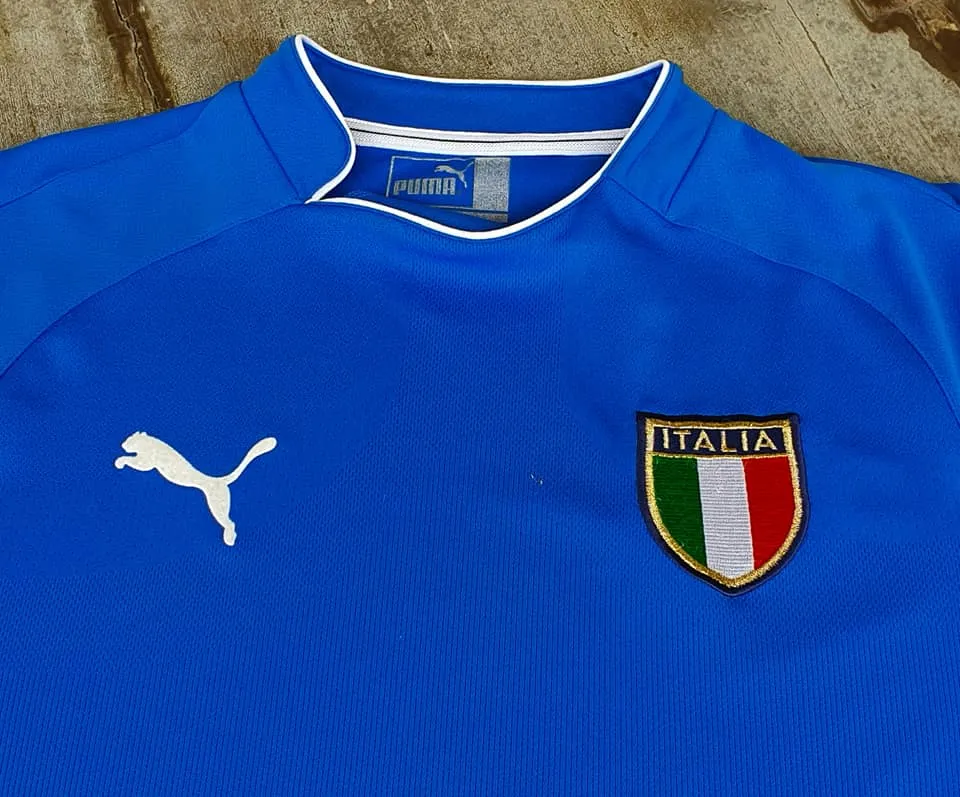 ITALY 2004 EURO QUALIFICATION CUP AUTHENTIC PUMA SHIRT MAGLIA CAMISETA KIDS or LADIES