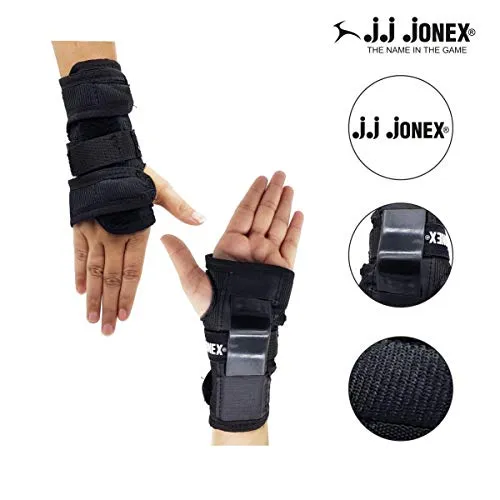 Jonex Velcro Straps Protection Kit for Skating, Cycling, Running Blue for Kids, Boys, Girls, Men & Women @ Kin Store (Medium, Orange)