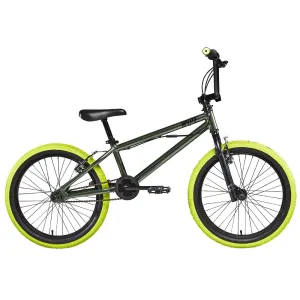 Kids' 20" 9-14 Years BMX Wipe 500 - Green