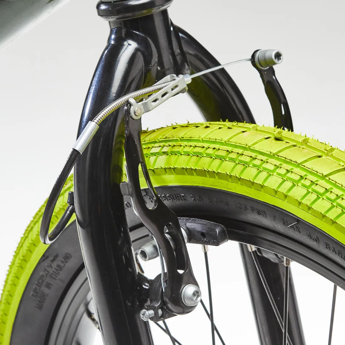 Kids' 20" 9-14 Years BMX Wipe 500 - Green