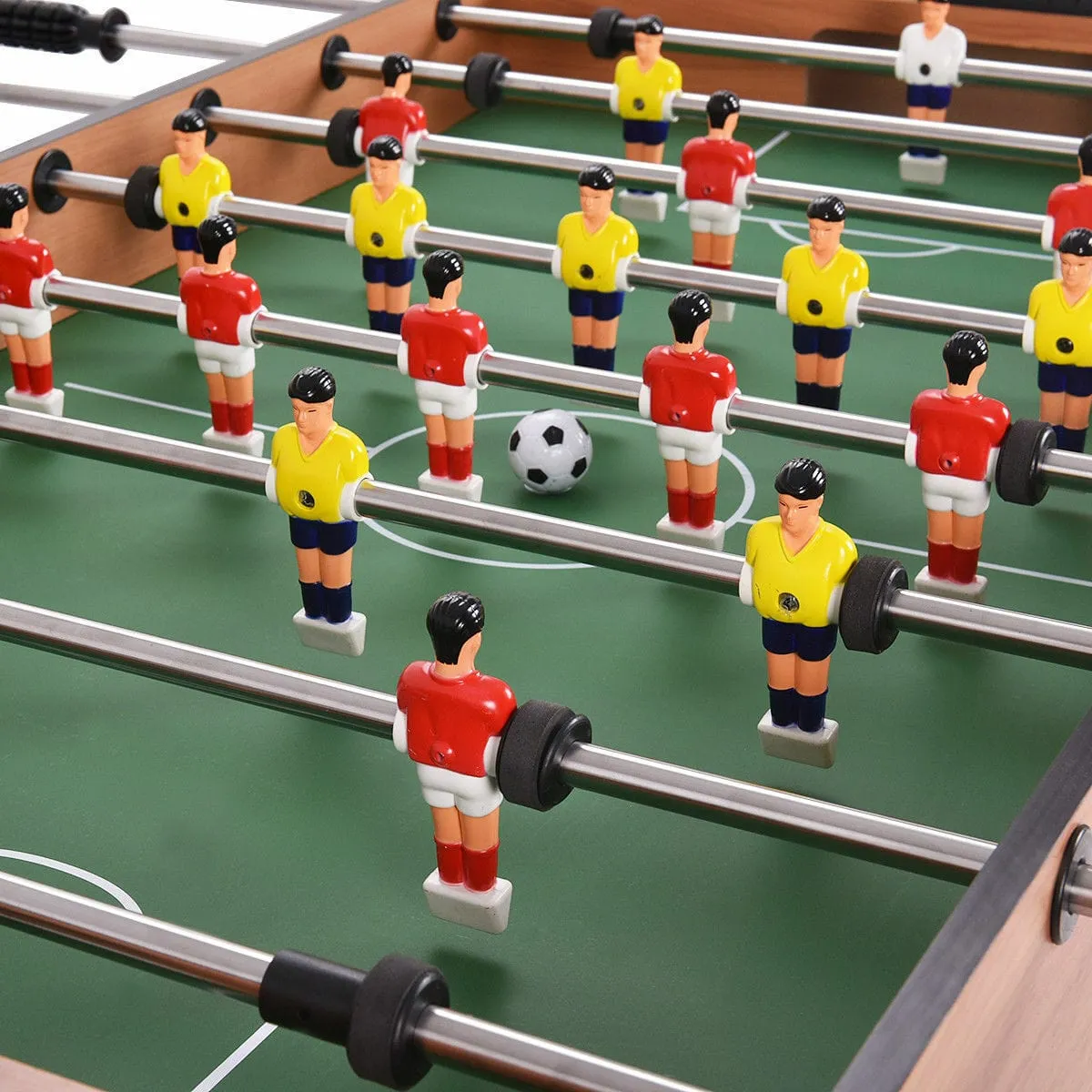 Kids Compact Wooden Indoor Mini Foosball Table Set
