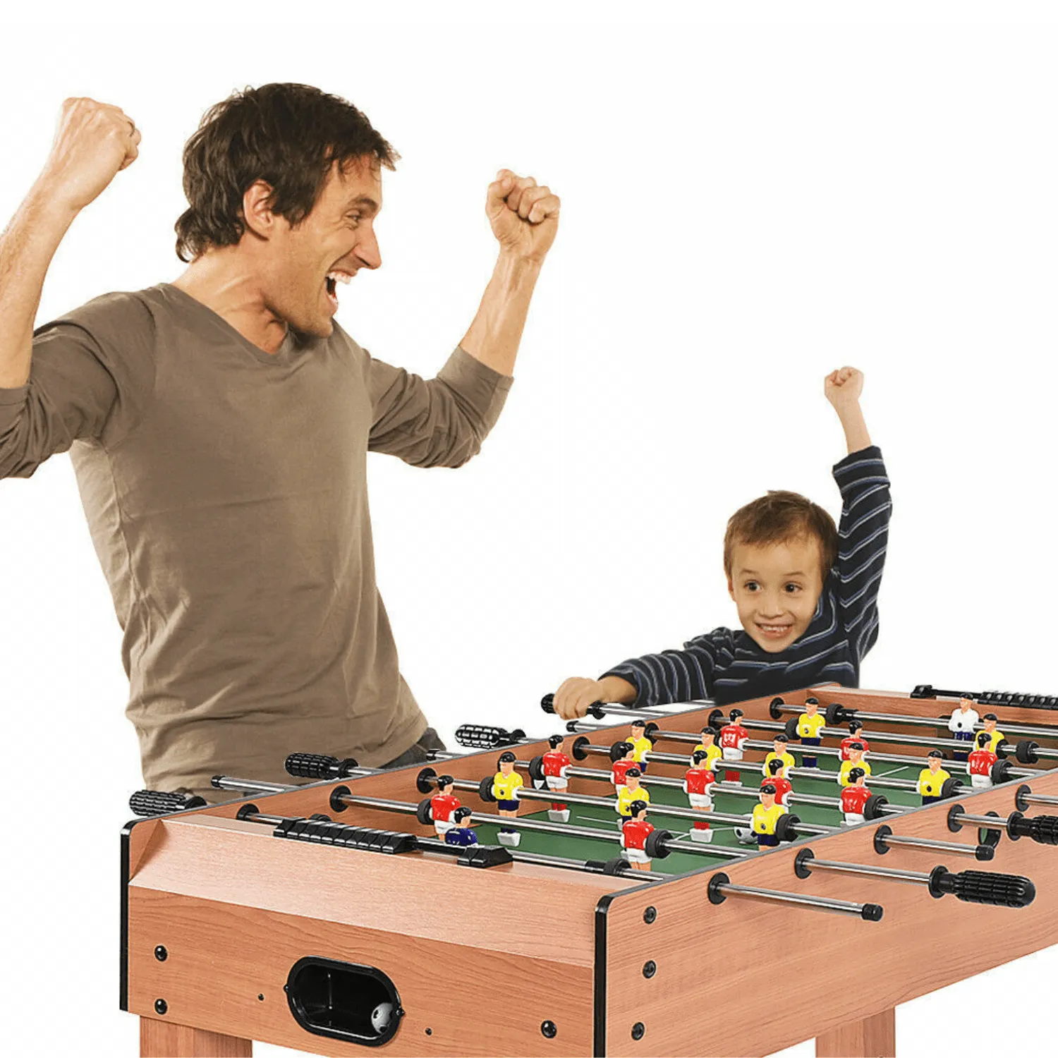 Kids Compact Wooden Indoor Mini Foosball Table Set