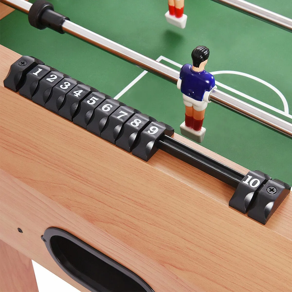 Kids Compact Wooden Indoor Mini Foosball Table Set