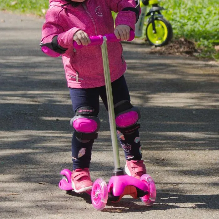 Kids Cycling Elbows and Knees Pads Set - Pink