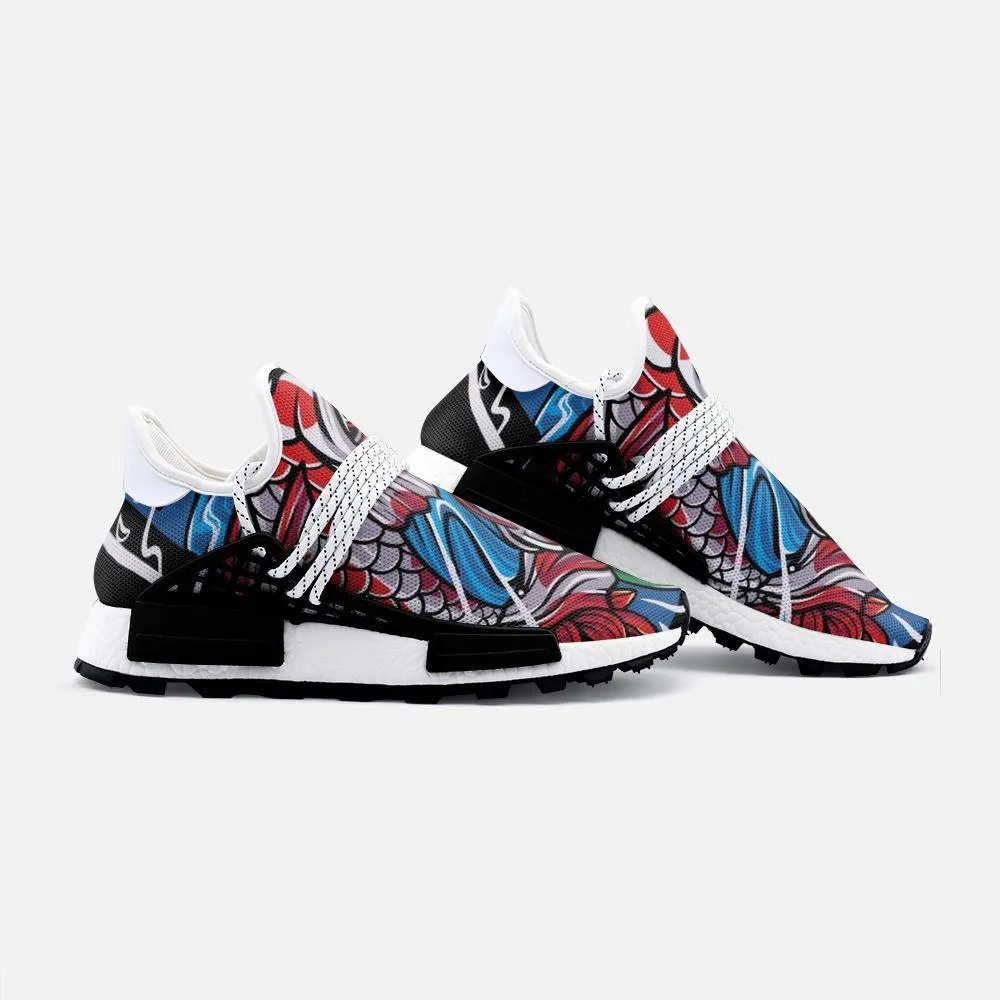 Koi fish Unisex Lightweight Custom shoes