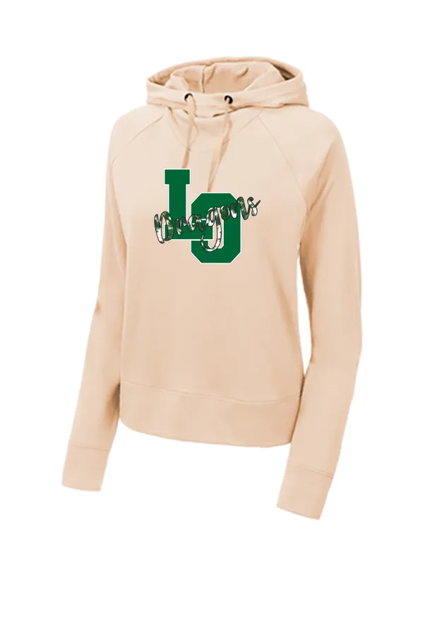 Ladies Lightweight French Terry Pullover Hoodie - LO Spirit