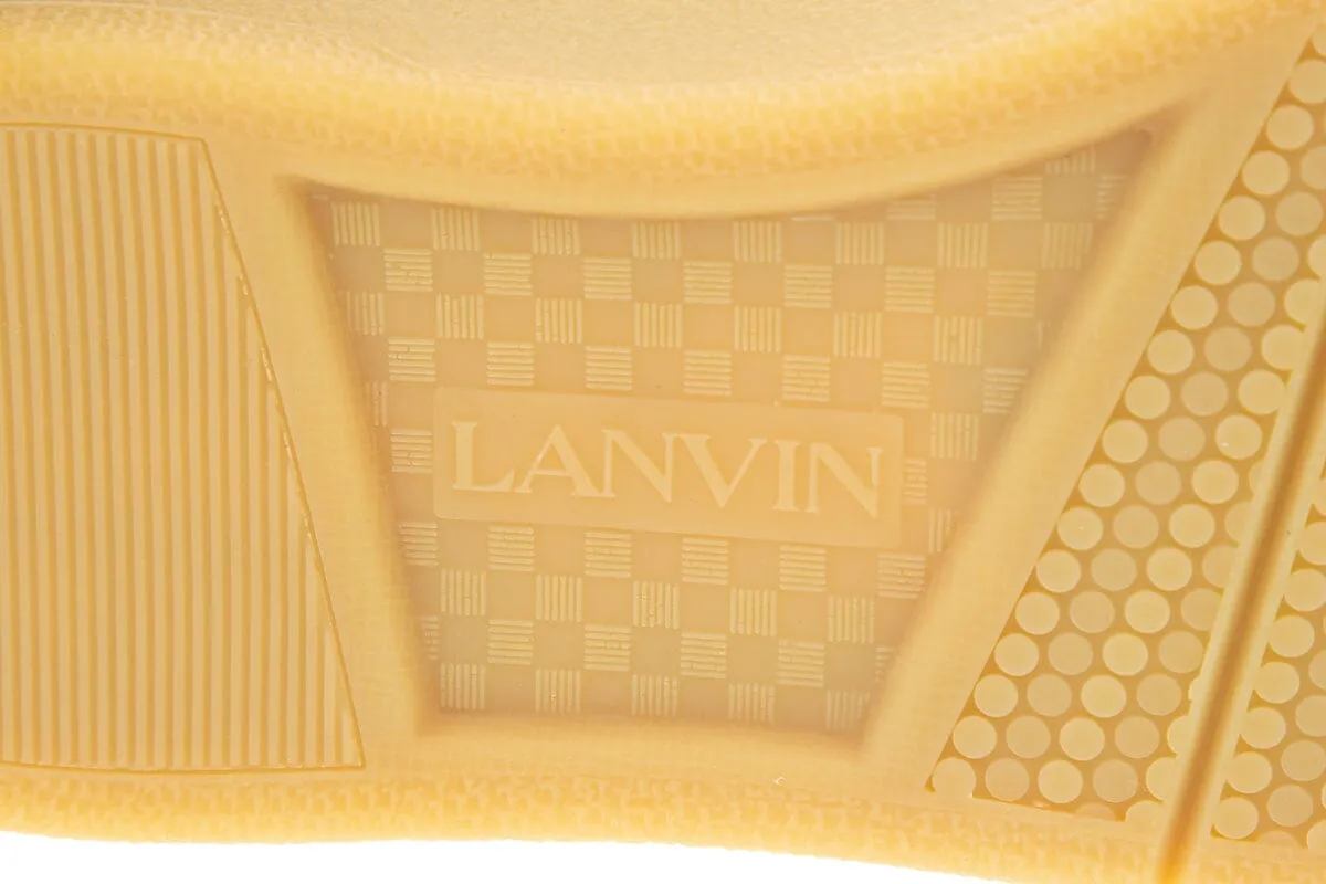 Lanvin Green "Curb" Leather Sneakers SZ 41