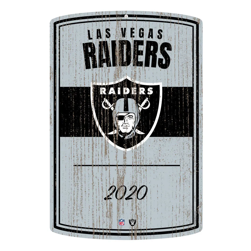 Las Vegas Raiders Wall Sign - 16" x 23" 2 pack Established Faux Wood