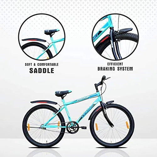 Leader Men's Single Speed MTB 26T Mountain Bicycle (Sea Green, Above 10 Years, 18", 26 x 2.125)…