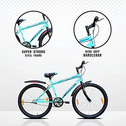 Leader Men's Single Speed MTB 26T Mountain Bicycle (Sea Green, Above 10 Years, 18", 26 x 2.125)…