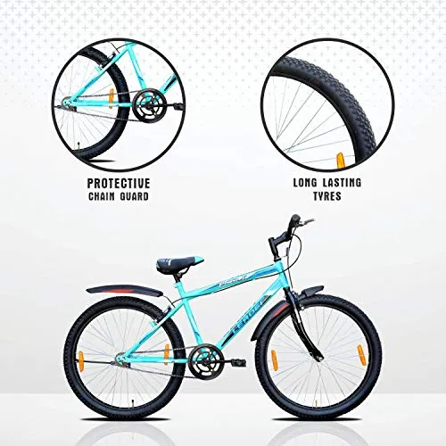 Leader Men's Single Speed MTB 26T Mountain Bicycle (Sea Green, Above 10 Years, 18", 26 x 2.125)…