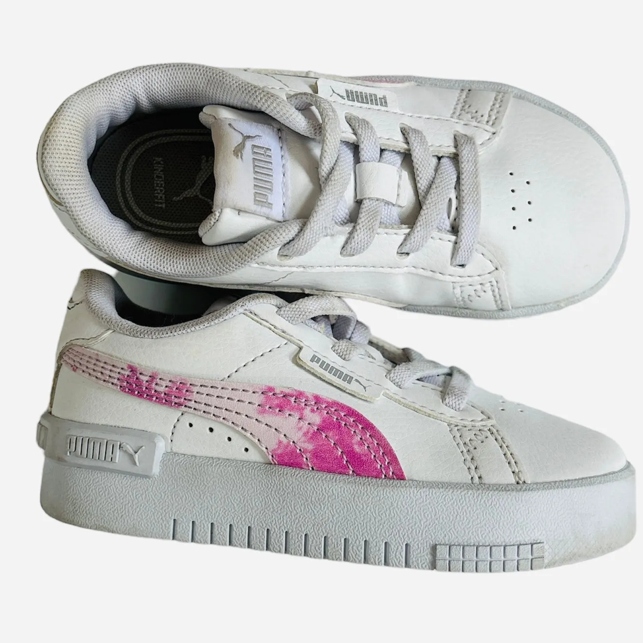 Leather Sneakers with Elastic Laces, 8C // Puma
