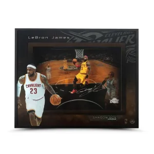 LeBron James Autographed "Liftoff" 16 x 20 Shadow Box