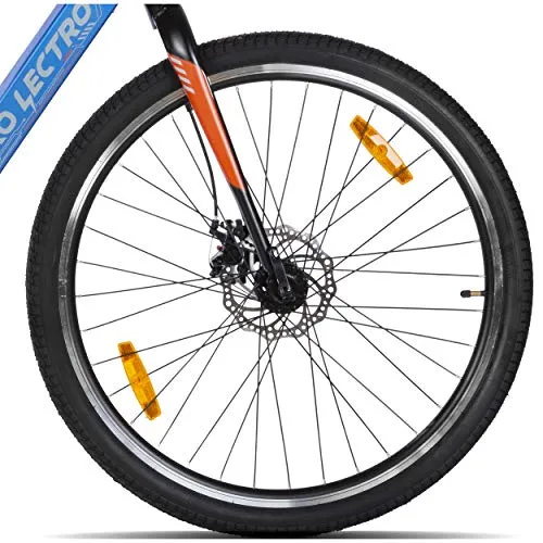 Lectro Kinza 27.5T SS Single Speed Electric Cycle - 18 Inches Frame For Unisex-Adult(Blue & Black)