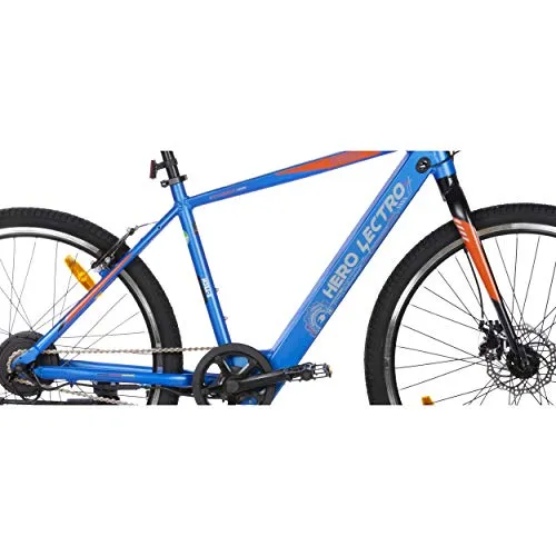 Lectro Kinza 27.5T SS Single Speed Electric Cycle - 18 Inches Frame For Unisex-Adult(Blue & Black)