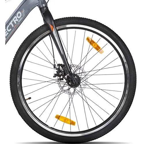 Lectro Unisex 7S Speed Clix 26T Electric Cycle (16", Dark Grey & Black, 26 x 1.90", 26" x 2.125")