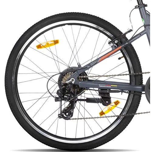 Lectro Unisex 7S Speed Clix 26T Electric Cycle (16", Dark Grey & Black, 26 x 1.90", 26" x 2.125")