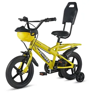 Lifelong LLBC1401 Juniors Ride Cycle 14T with ‎Training Wheel, Mudguard for Boys and Girls| 95% Assembled, Frame Size: 9" | Ideal Height : 3 ft   |Lifelong Cycle Ideal for 2 to 5 Years (Yellow)