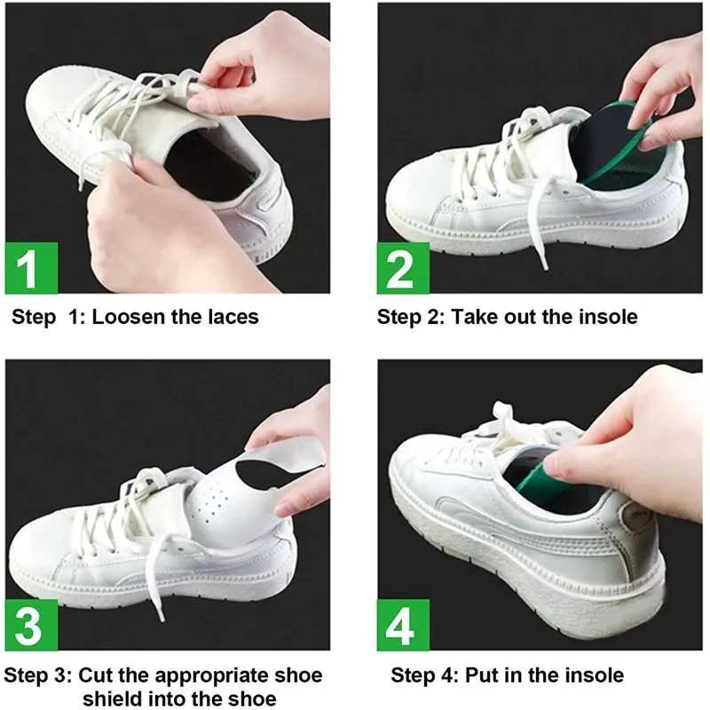 Lightweight Shoe Crease Protectors - Anti-Bending Toe Cap Support for Sneakers