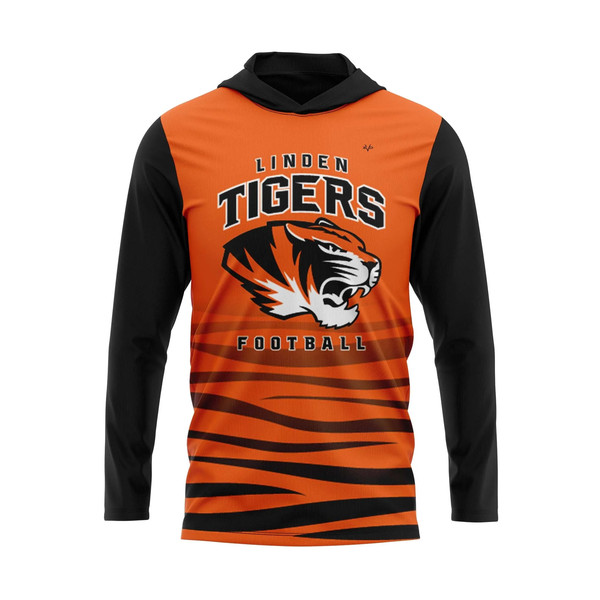 LINDEN TIGERS Sublimated Lightweight Hoodie