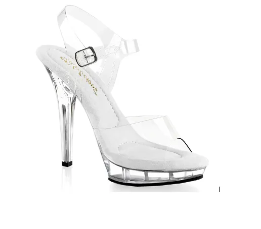 Lip-108c/m / NPC Competition Heels / 5" Heel Rhinestone Competition Shoes
