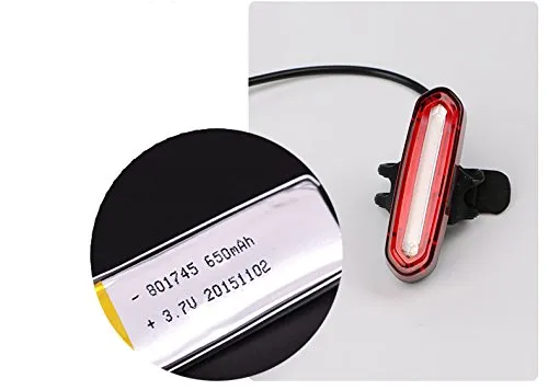 Lista 120 Lumens Rechargeable USB Rear Light Bicycle Cycling Taillight LED Waterproof MTB Road Bike Tail Lamp Rear Light for Bicycle
