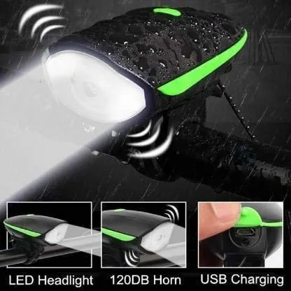 Lista Lista056 Rechargeable Bike Horn and Light 140 DB with Super Bright 250 Lumen Light for bicycle, set of 1