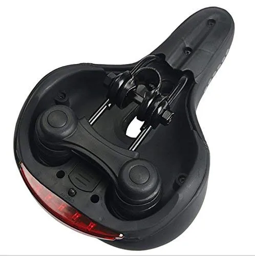 Lista Widen Soft Bicycle Saddle Seat with 5 LED Light Mountain Road Bike Cushion