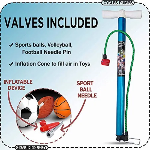 Livo Cycle Pump Durable and Heavy Nylon Material | Multicolor with Football Pin Free