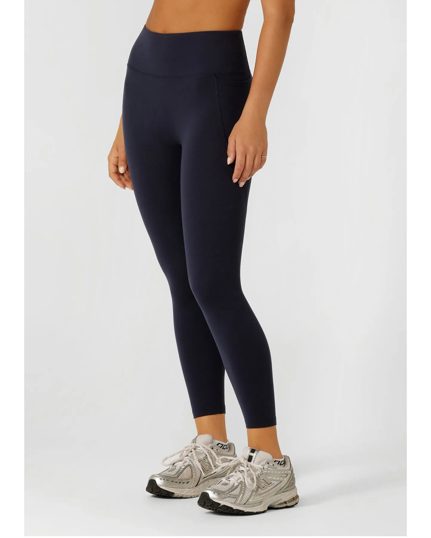 Lorna Jane Amy No Ride Phone Pocket 7/8 Leggings - Midnight Blue
