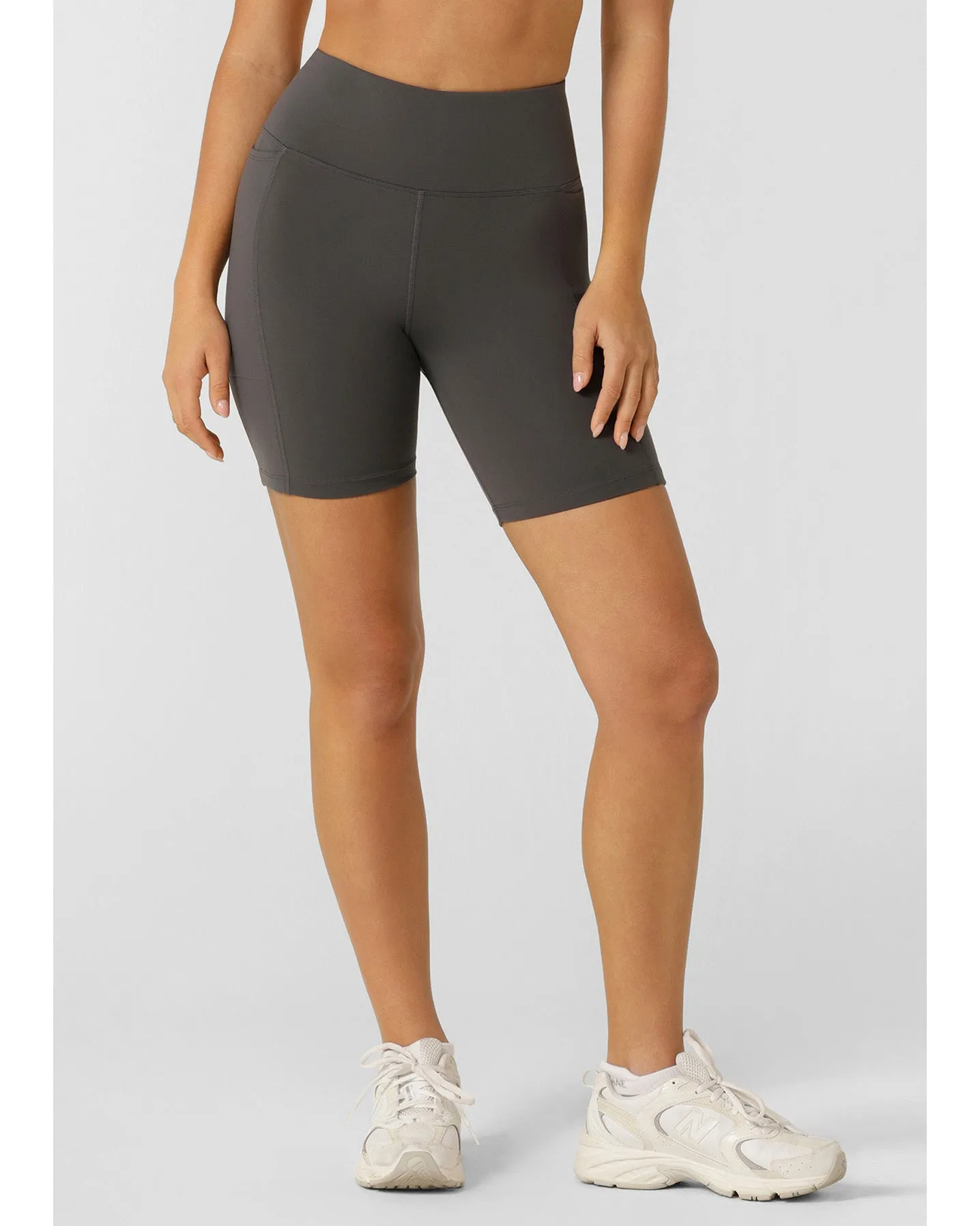 Lorna Jane Amy Phone Pocket Tech Bike Short - Titanium