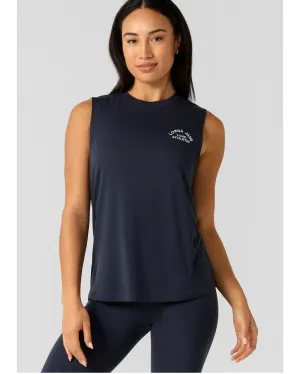 Lorna Jane Lotus Muscle Tank - Imperial Blue