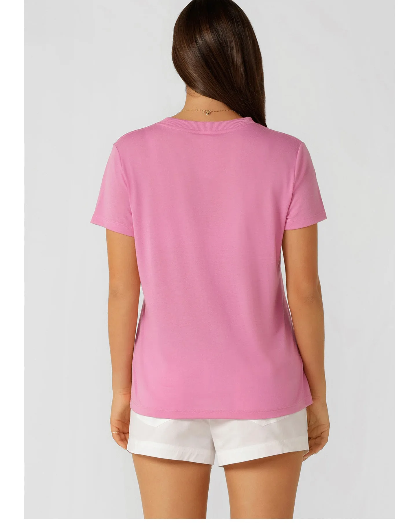 Lorna Jane Lotus T Shirt - Pink Mauve
