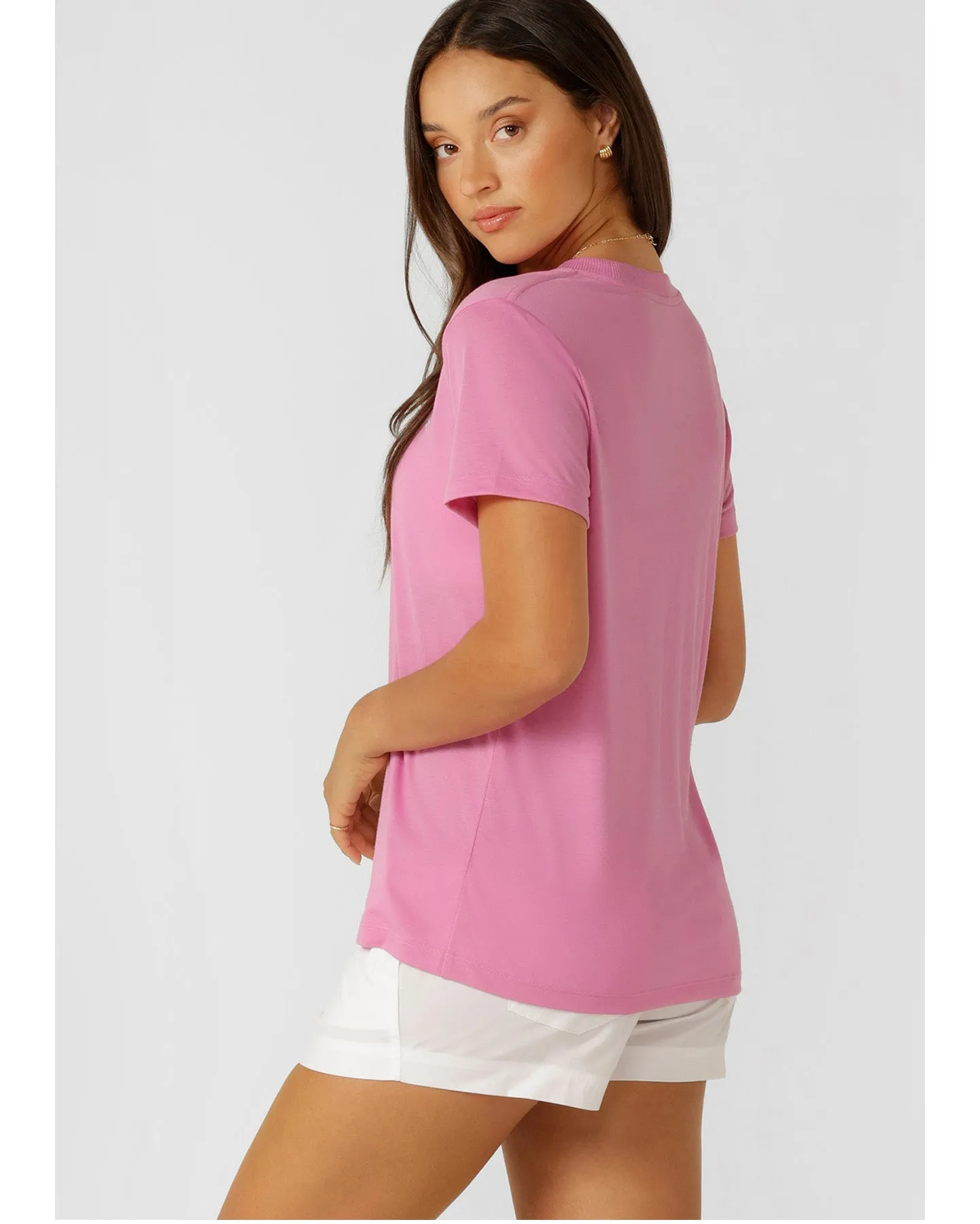 Lorna Jane Lotus T Shirt - Pink Mauve